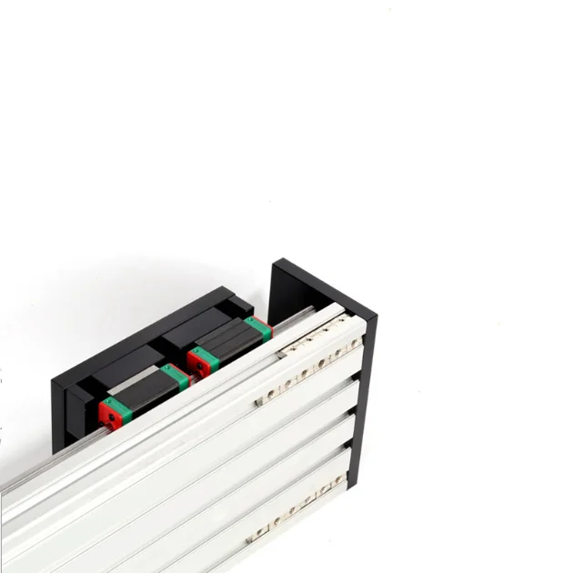 Electric Double HGR15 Linear Guide Rail 200mm Ballscrew 1605 Slide Stage Nema23 Motor Base for DIY CNC Z Axis