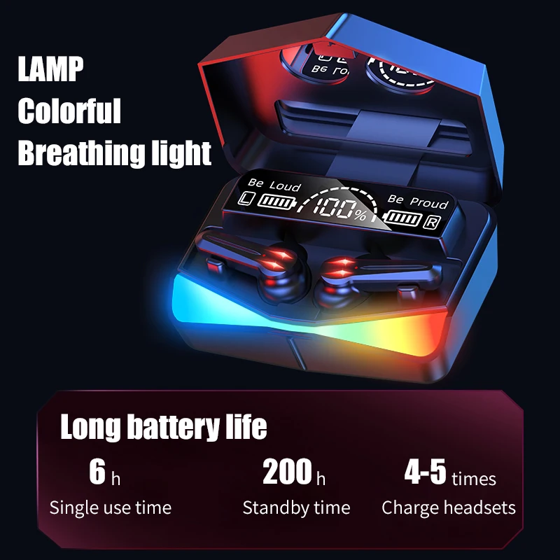 2021 NEW M28 TWS Gaming Earphone 65ms Low-Latency Headphone True Earbud Gaming Wireless Headset For PUBG Call