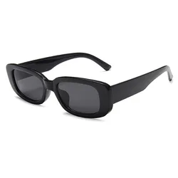 Солнечные очки в прямоугольной оправе UV400 женские, аксессуар от солнца в ретро стиле, в винтажном стиле, в узкой квадратной оправе, для вождения