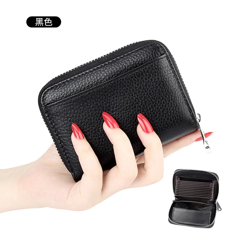 Hot Sell Short Style leather cute pocket wallet card holder for woman Coin Purses Bag Girl Small Lady Wallet Credit Card holder