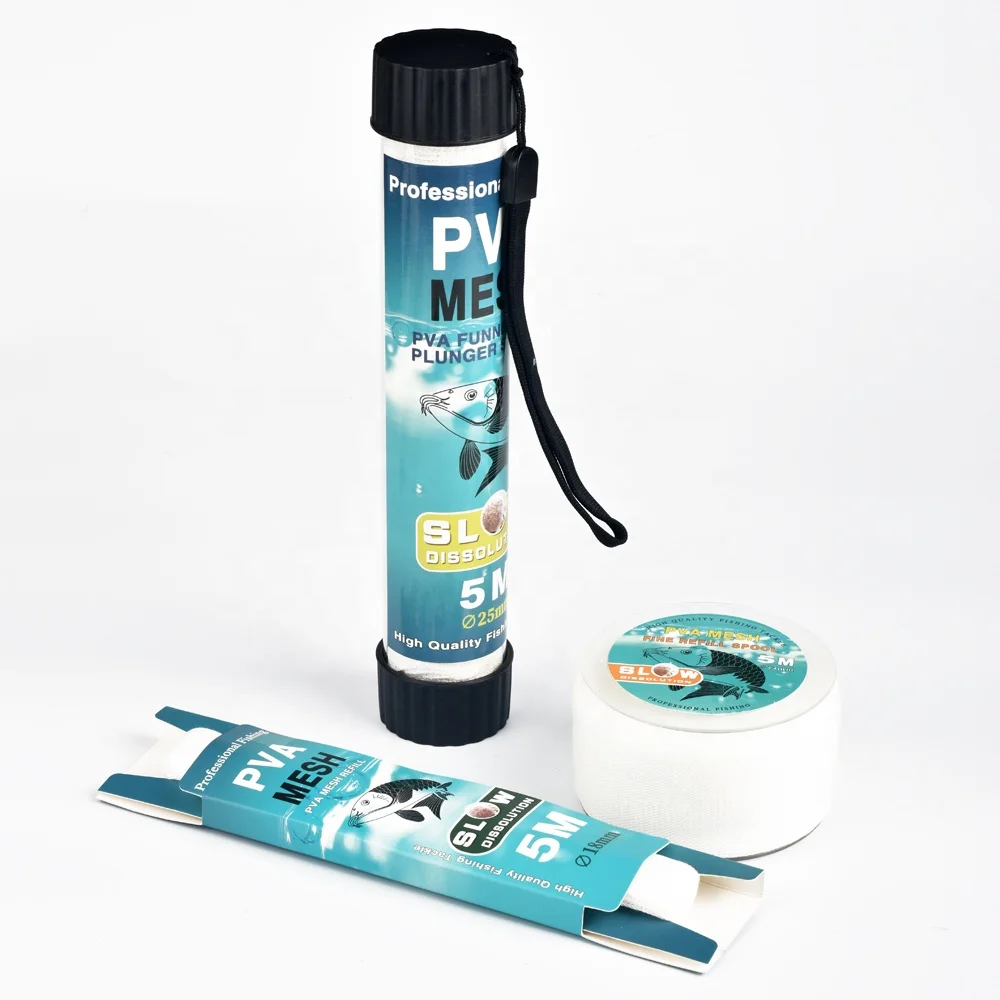 Carp Fishing PVA Carp Mesh Feeder PVA Mesh Fishing PVA Mesh with Tube Kit