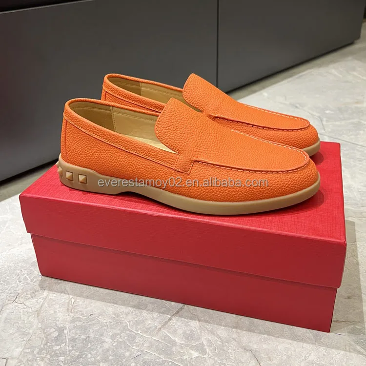 Casual Shoes Brand Men Leather Formal Red Boxing Boat Dress Shoes For Men