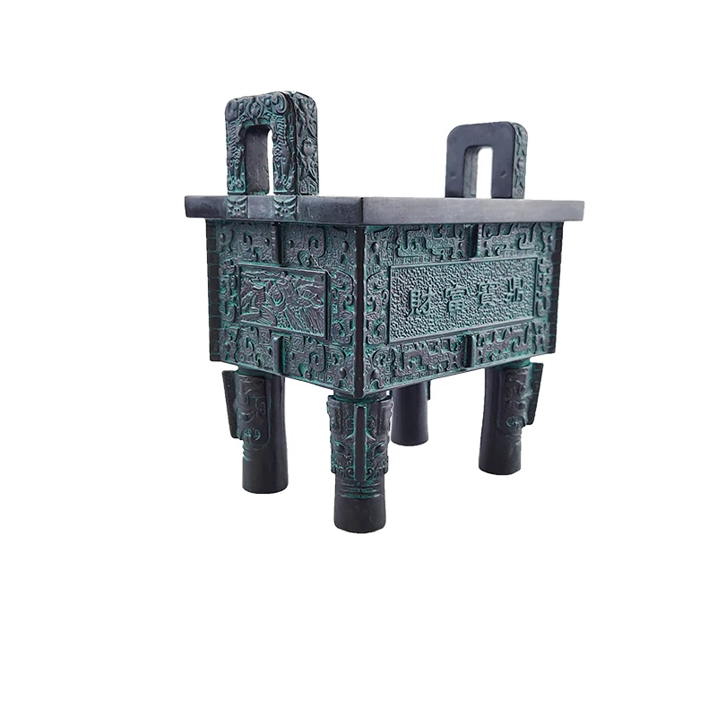 Customize design home Sheng Shui ornaments product Chinese traditional treasure brass gold tripod