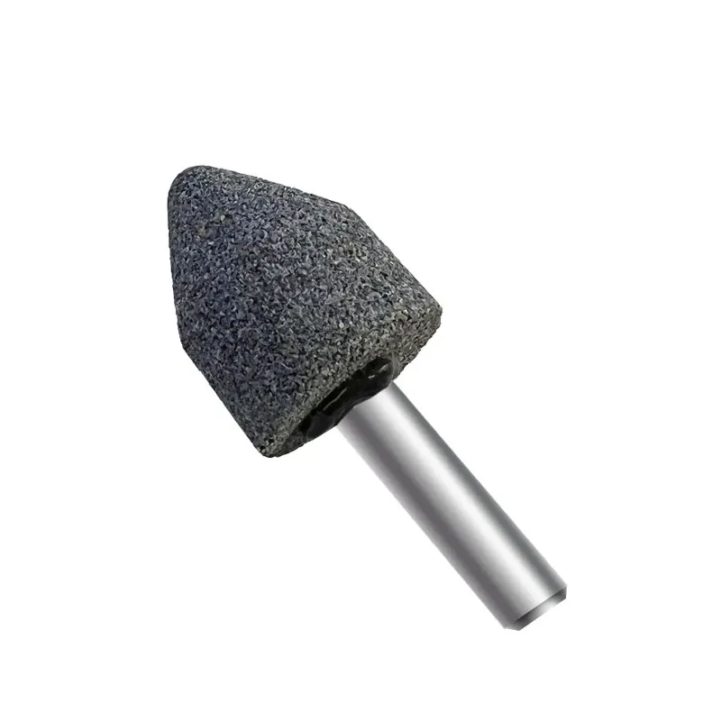 Ceramic Grinding Heads Heads Set Grinding Wheel Bits Grey Abrasive Stone for Engraving Cutting Buffing Shank 6mm Polishing