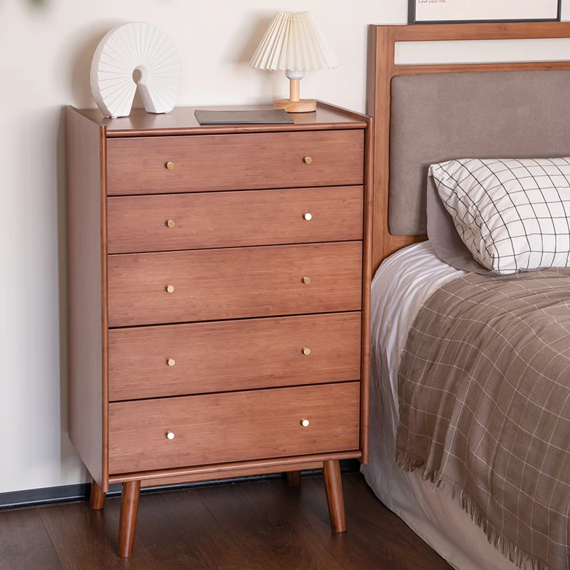 AiLiKEA PLANT HOT SALE OEM&ODM CUSTOMIZED Modern style bedroom furniture Bamboo chest of drawers storage cabinet