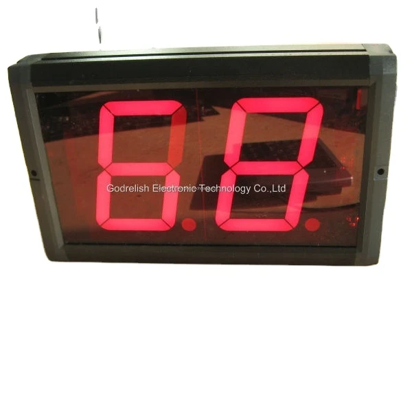 Godrelish red 2 digits  LED display counter with button