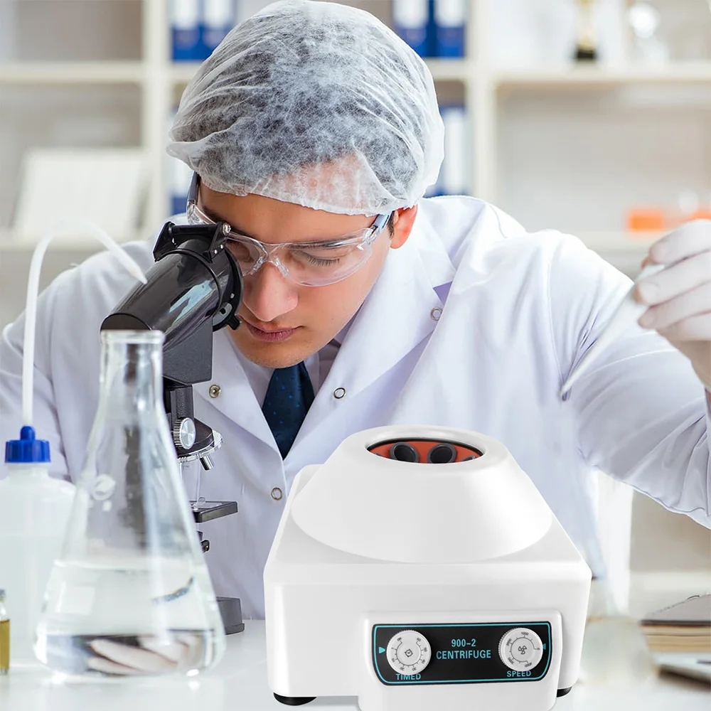 Электрическая центрифуга с 6 центрифуговыми трубками 15 мл 4000