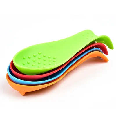 BPA free Dishwasher Safe Stove Top Spatula Ladle Utensil Rest Silicone kitchen gadgets Spoon Holder