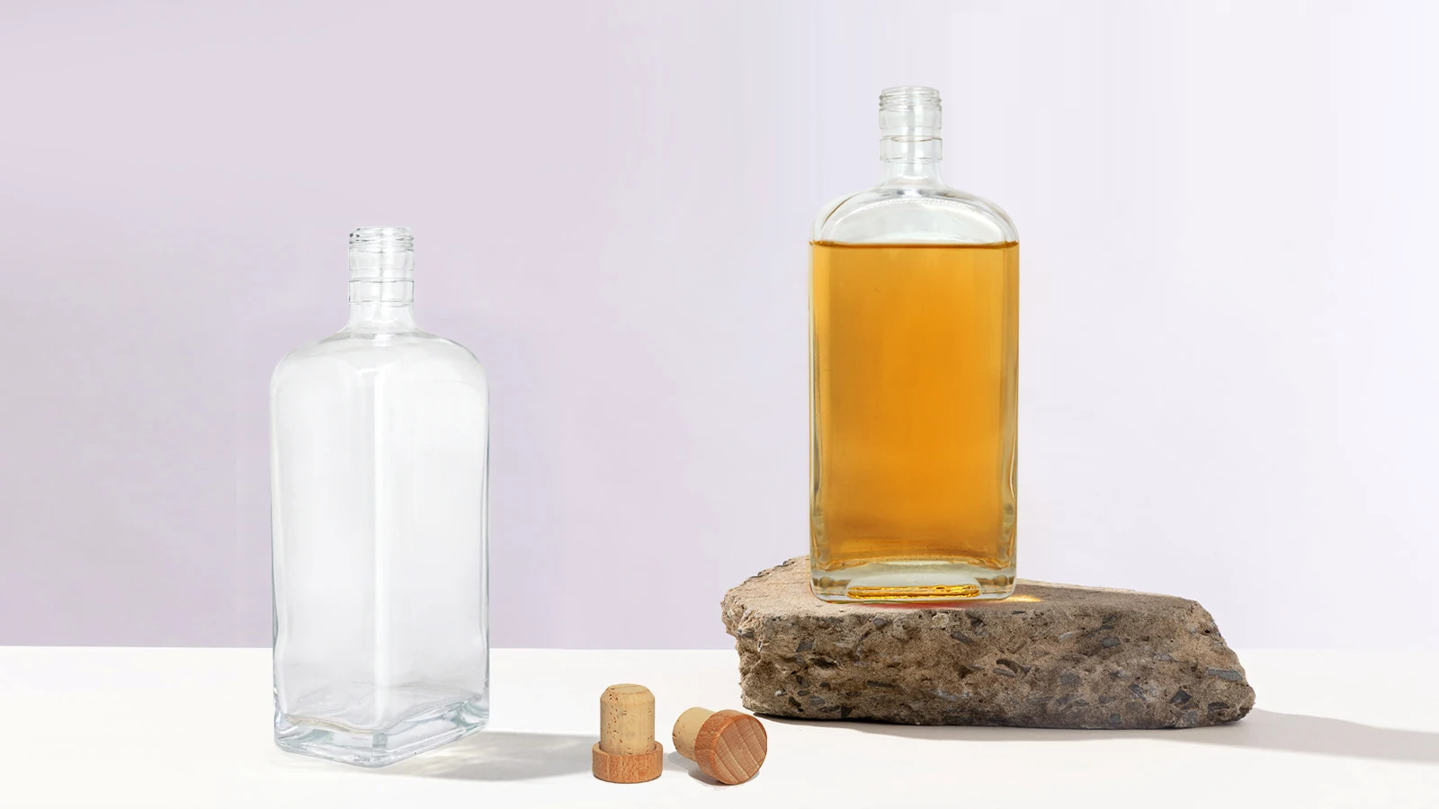 Best Selling Whiskey Decanter Vodka Bottle wholesale bourbon whiskey glass bottle
