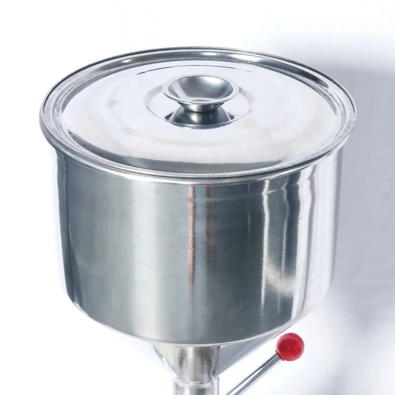 A03 Food Filling Machine Manual Pressure Stainless Paste Dispensing Cream Juice Honey Liquid Packing Equipment Sauce Oil Filler
