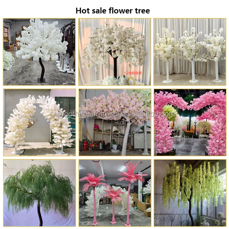SMOOTH 310cm Large Sakura Tree Wedding Backdrop Aisle Decoration Cherry Blossom Flower Artificial Tree