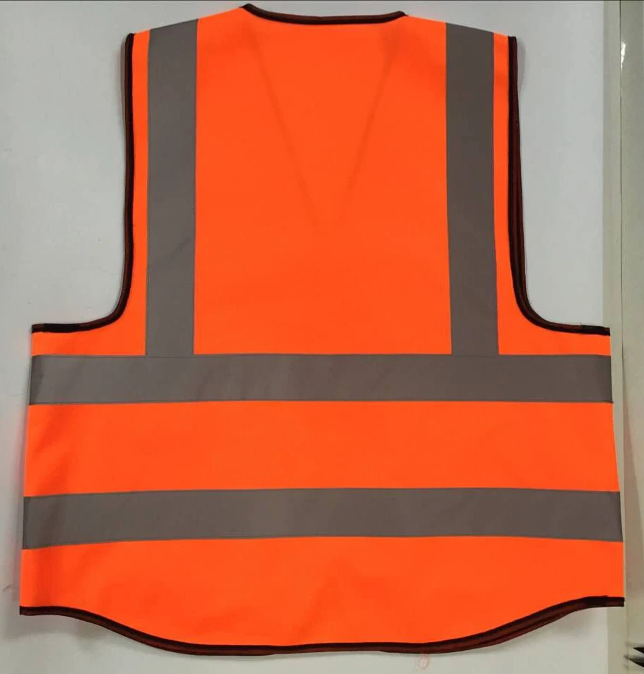 Custom Hi Vis multi pocket reflective Security work Vest