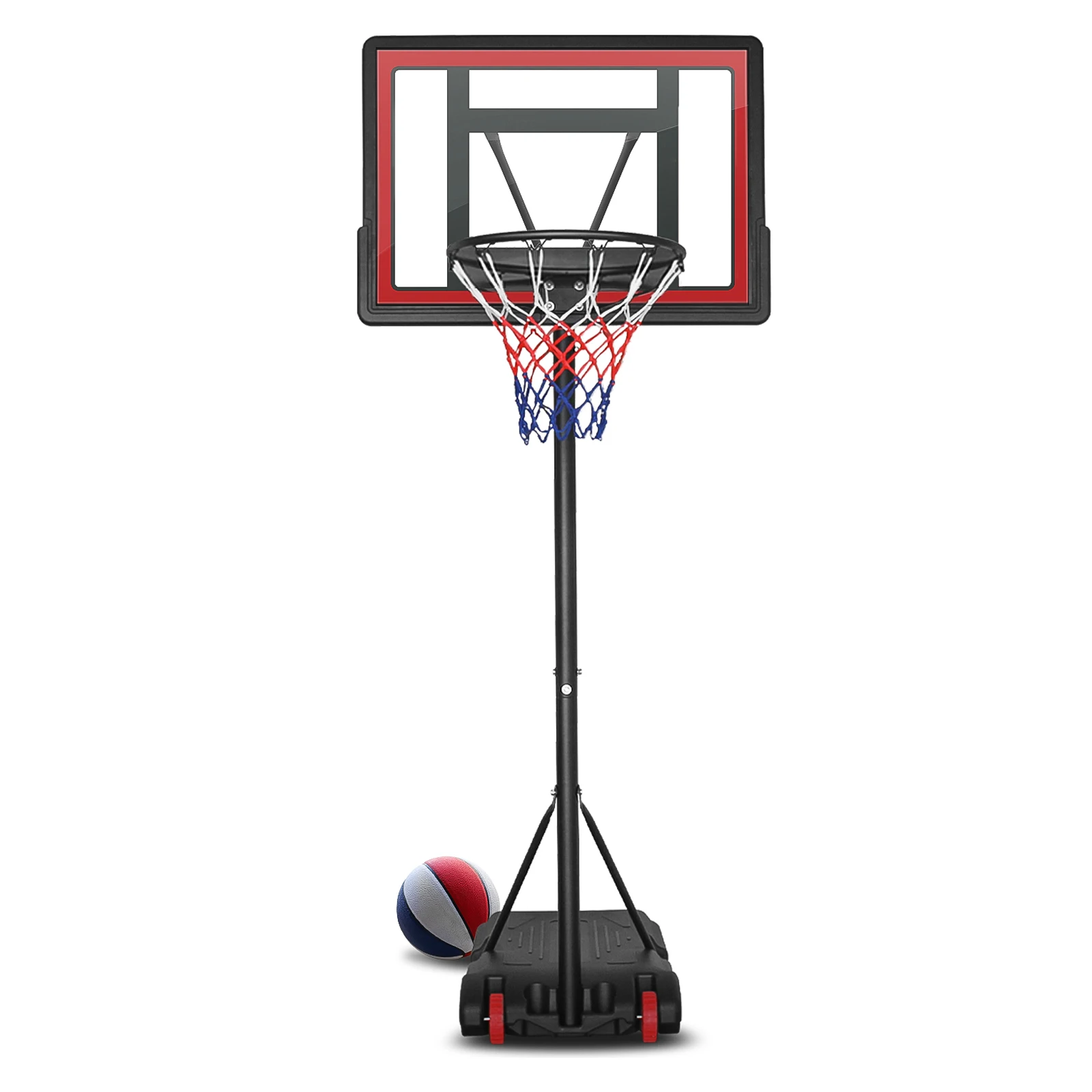 Antufer BS02 Red 33 inch indoor outdoor professional basketball stand  hoop stand for kids children adults