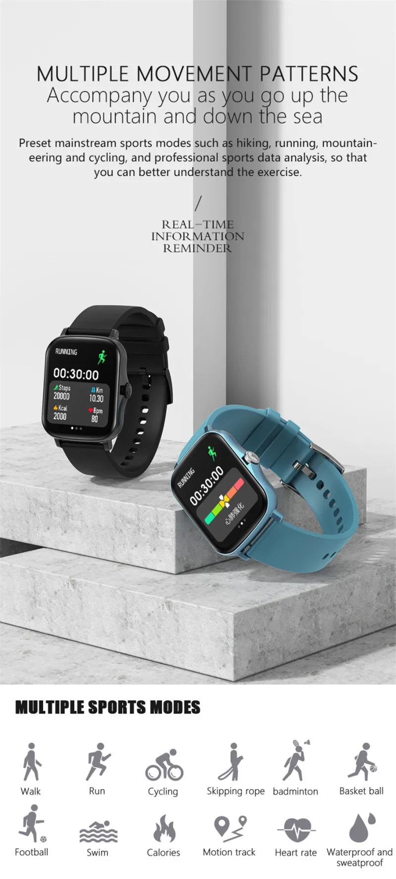  Смарт-часы LICHIP L130 w26 12 reloj inteligente relojes temperature relogio montre smartwatch IWO w26M plus serie 6