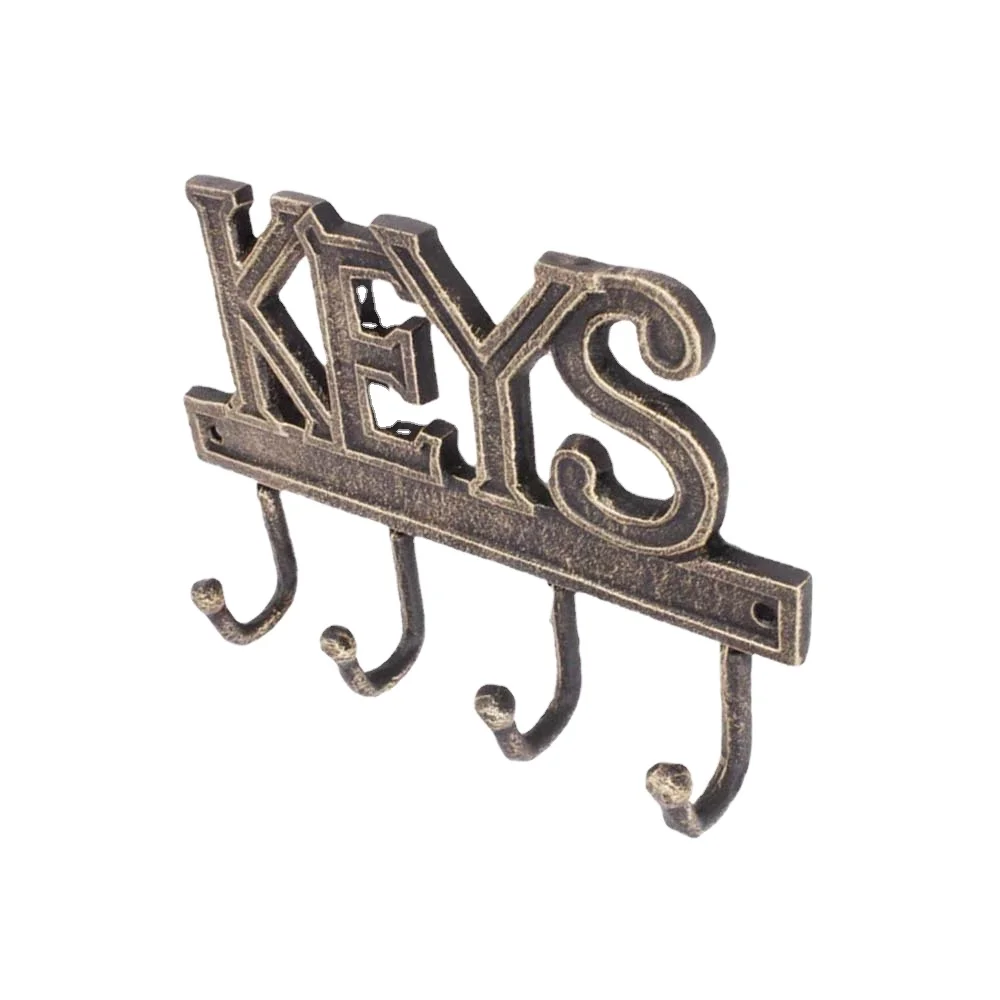 factory sale antique cast iron metal coat hooks for home decor wall decoration hanging key/clotging wholesale cheap