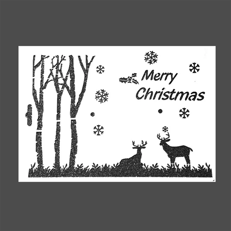 Большой Многоразовый трафарет лазерная резка шаблон для пола стены плитки ткани мебель