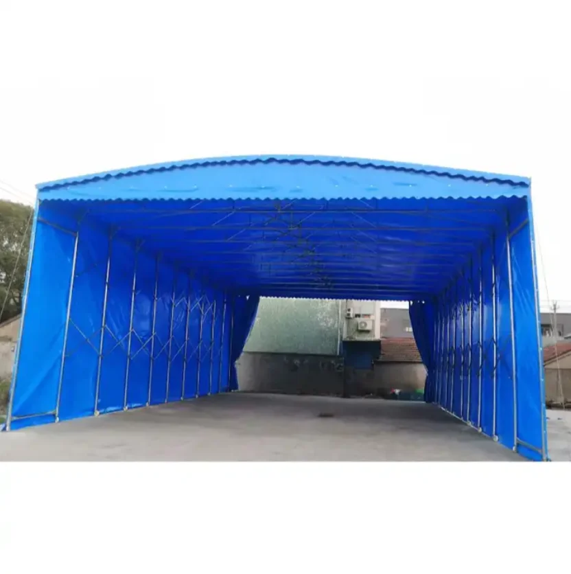 Ty 3mX3m to 12mX50m Movable Push-pull Electric Event Sliding Sunshade Canopy, Outdoor Large Warehouse Storage Shelter Tent