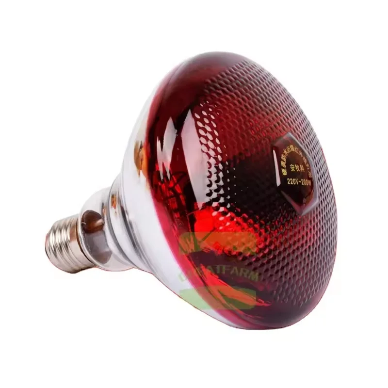 poultry heat infrared heating lamp bulb light 100w 150w 200w 250w 275w for faming Piglet Heater Lamps