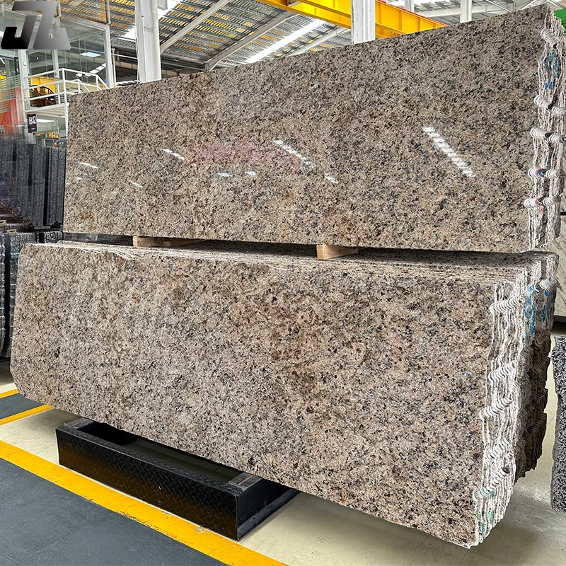 Good Price High Polished Granite Countertops Pairs Yellow Granite for Staircase Floor and wall