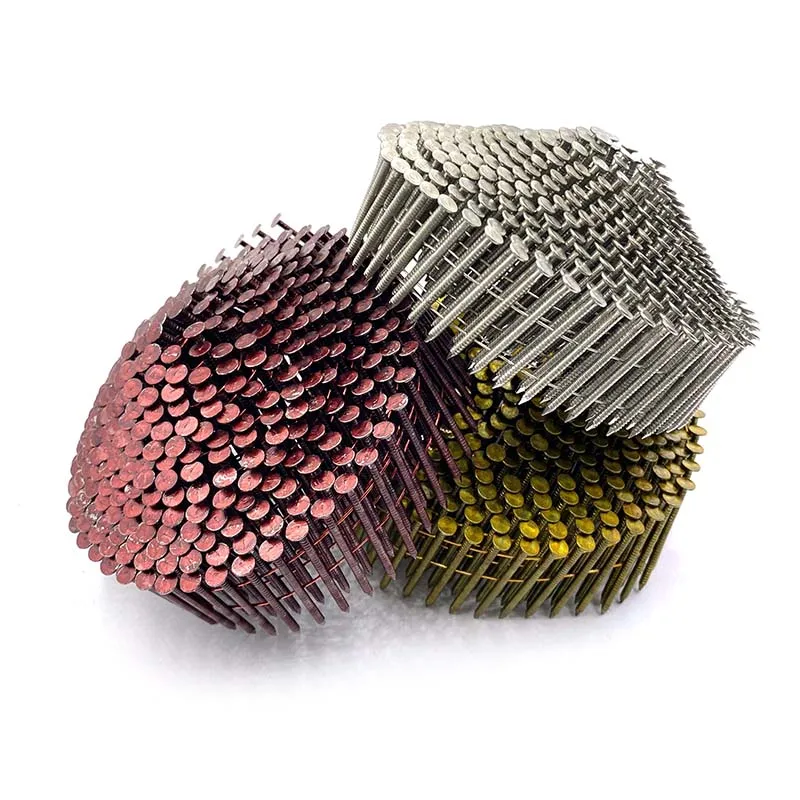 Pallet wire coil siding nails Hot Dip Galvanized shank roofing coil framing nails