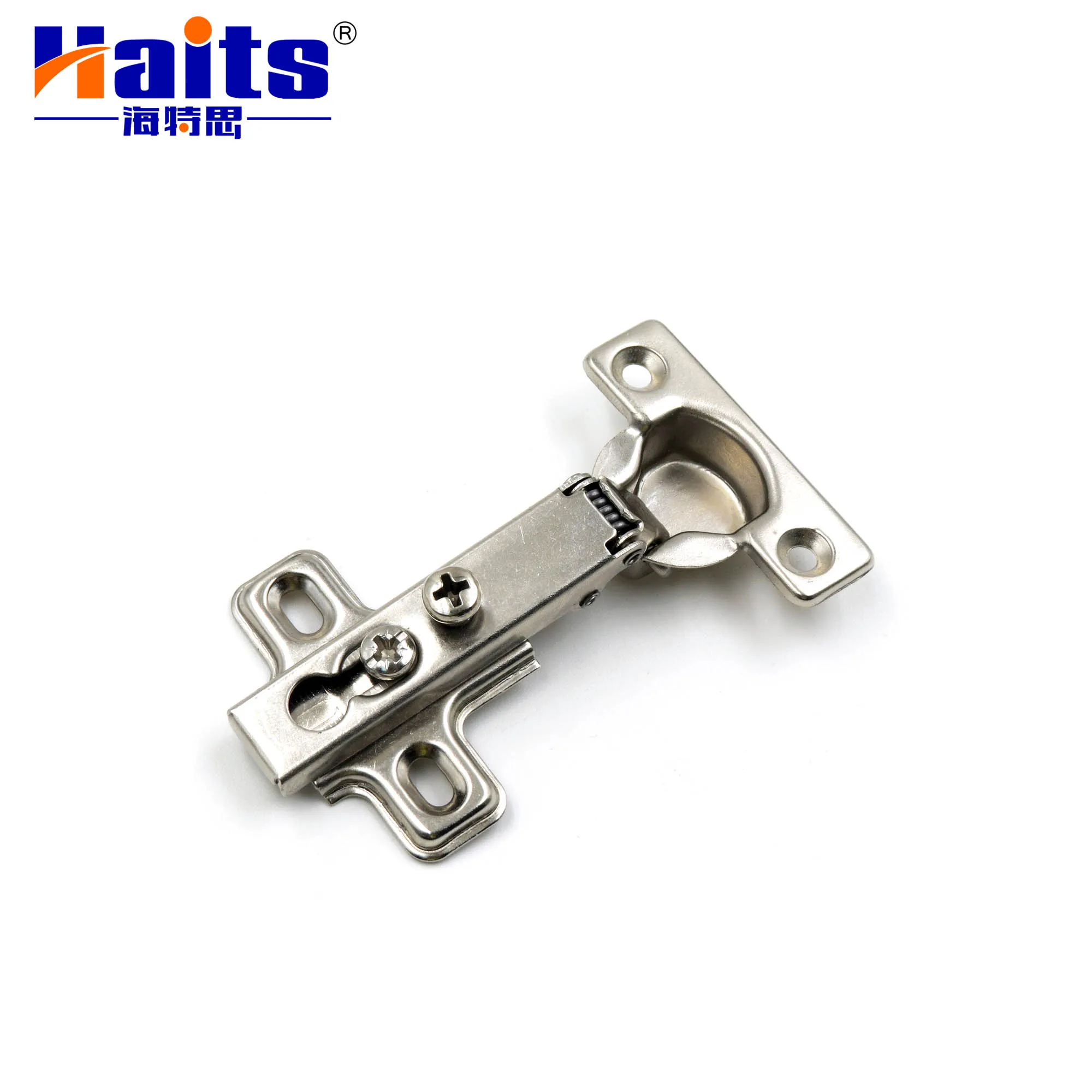 Haits 26mm Slide-On Hinge One Way Mini Iron Cabinet Hinge With 4 Hole Base Bisagra Del Gabinete