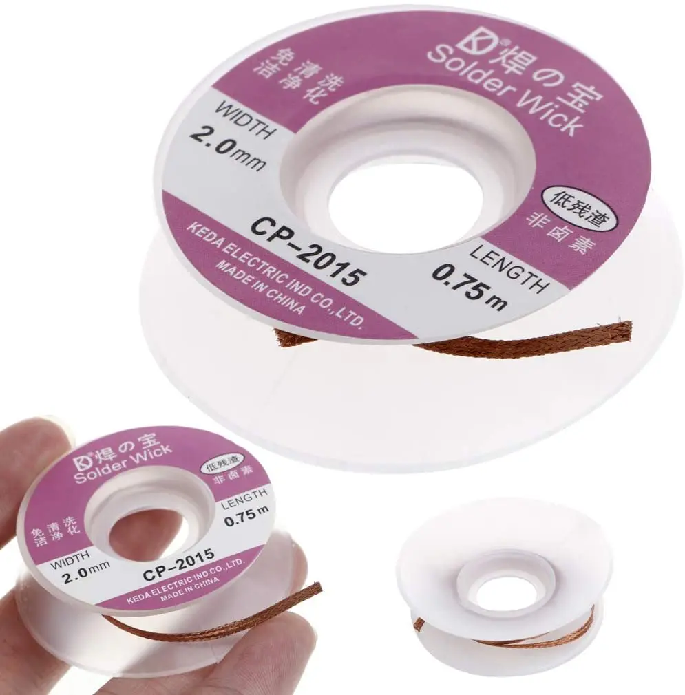CP-2015 2,0 мм припой фитиль жидкость для снятия припоя оплетка провода присоски кабеля пайки жидкость для снятия фитиль аксессуар 0,75 м