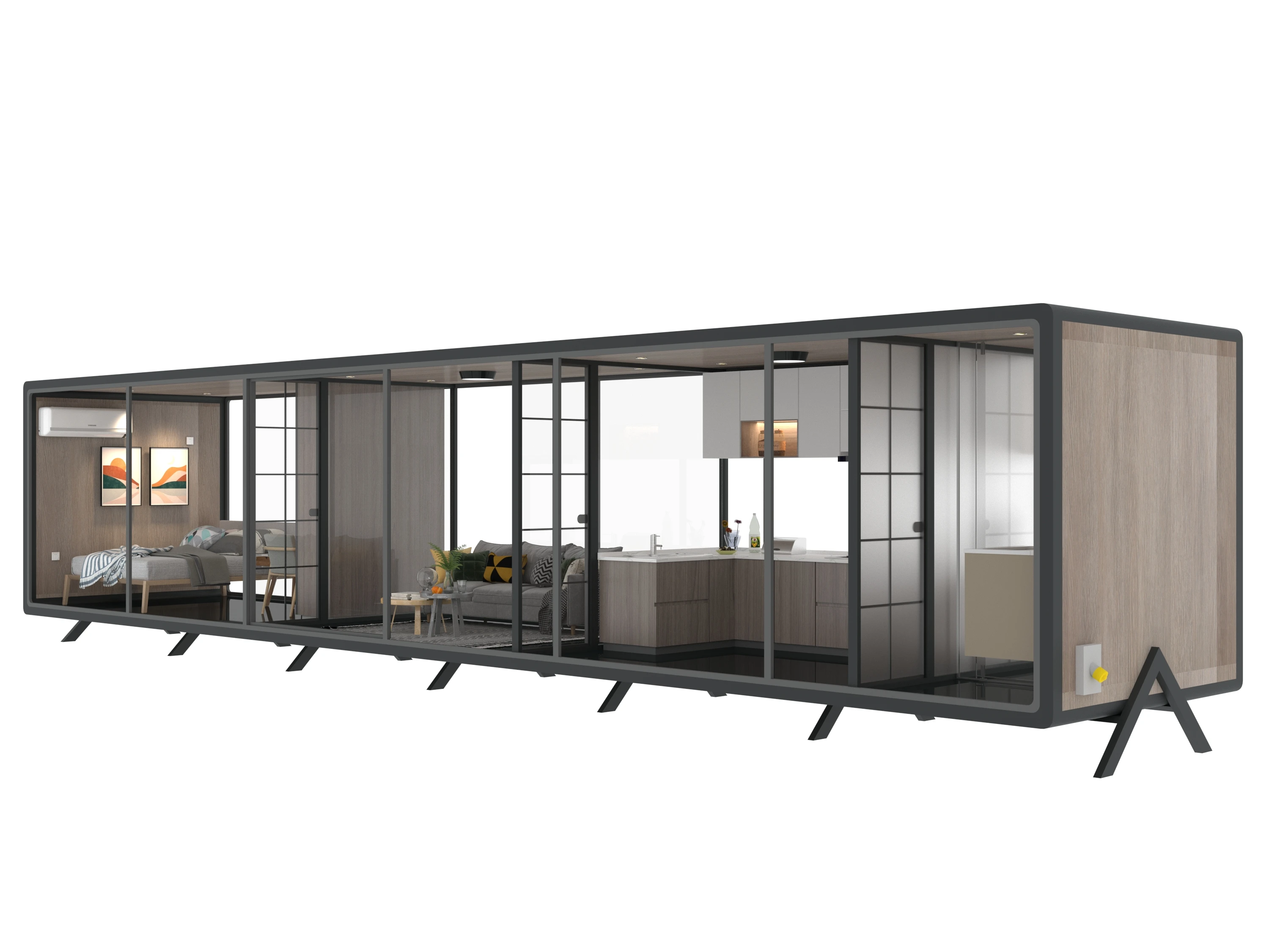 Cheap Prefab House Ready Made Expandable Coffee Shop Luxury Tiny Prefabricated Houses Modular Container Home