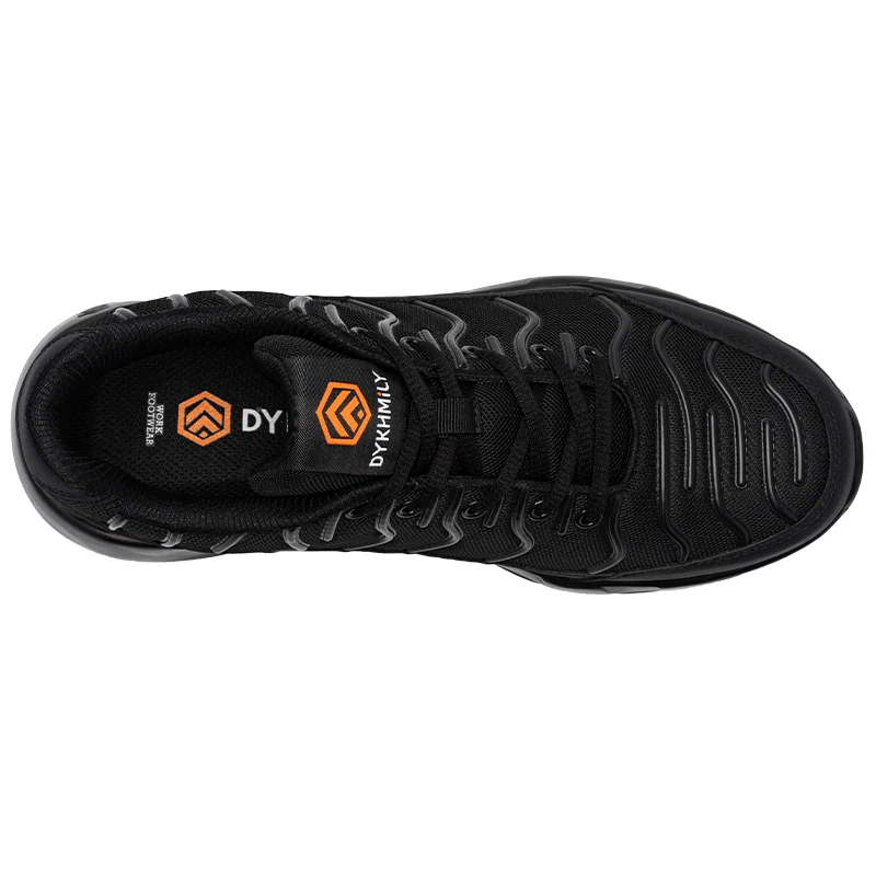 LARNMERN Safety Work Shoes Breathable Slip Resistant Construction Shoes Lightweight Steel Toe Sneakers for Men