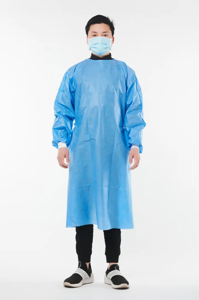 Jianqi Reinforced Gown Sms Operation Non Woven Medical Gown Isolation Surgical Gowns For Icu