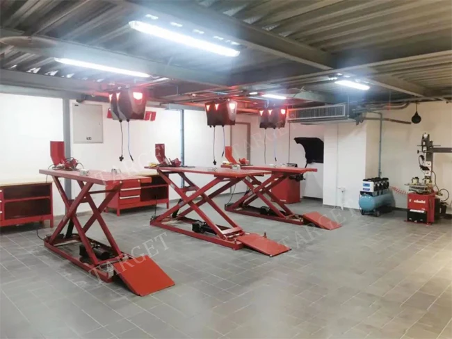 TARGET motorcycle lifts TG-M800 pneumatic lock scissor lift table stand