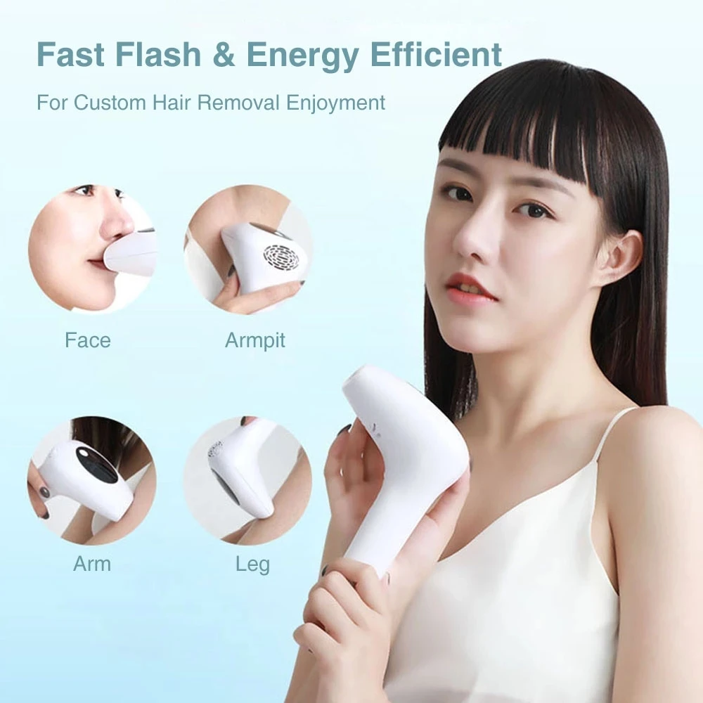 IPL Laser Permanent Hair Removal Home Handle Mini Portable Electric Epilator Hair Remover For Face and Body
