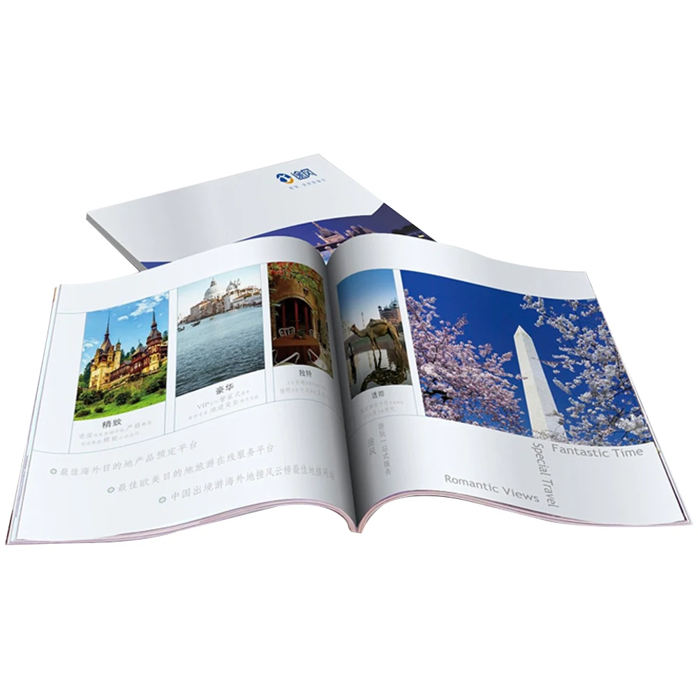 Promotion Luxury Printing Magazine Catalog Saddle Stitched Customized Booklet Catalog Colour Brochure Printing