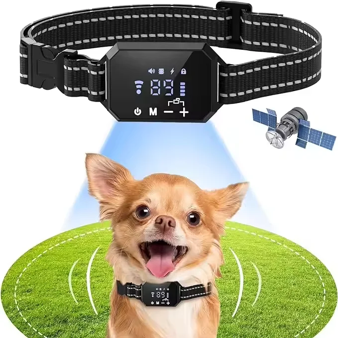 Wholesale Customizable Pet Waterproof Large Dog Wireless Electronic Fence GPS Collar Dog Trainer