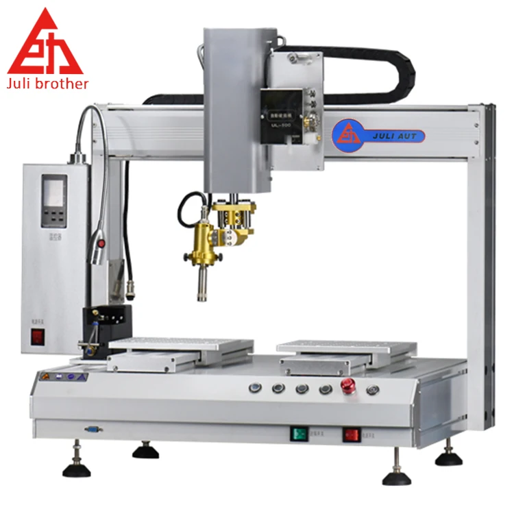 
Plane side spot welding drag welding explosion-proof tin automatic soldering robot Four-axis desktop soldering robot 