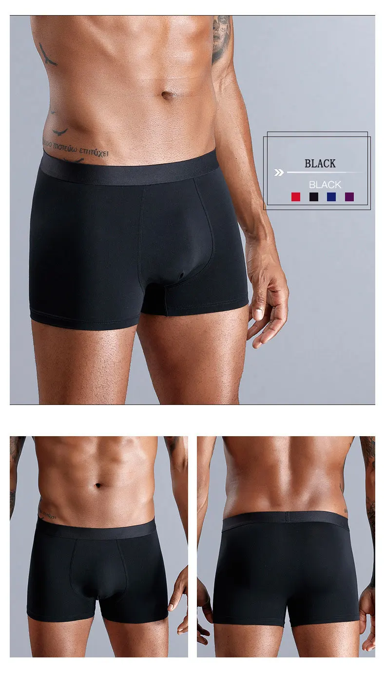 Cotton Underpants Skin Friendly Good Elasticity Padded Underwear Men Sexy Underwear Boxers Briefs Underwear Men Boxers