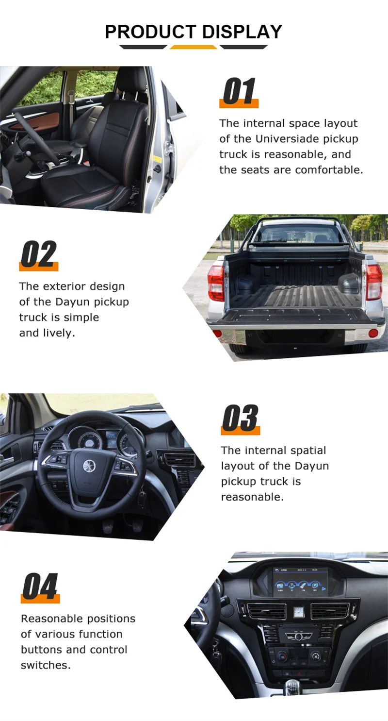 Китайский дизельный пикап Dayun V5 Pro 4wd для продажи Новый/Подержанный автомобиль
