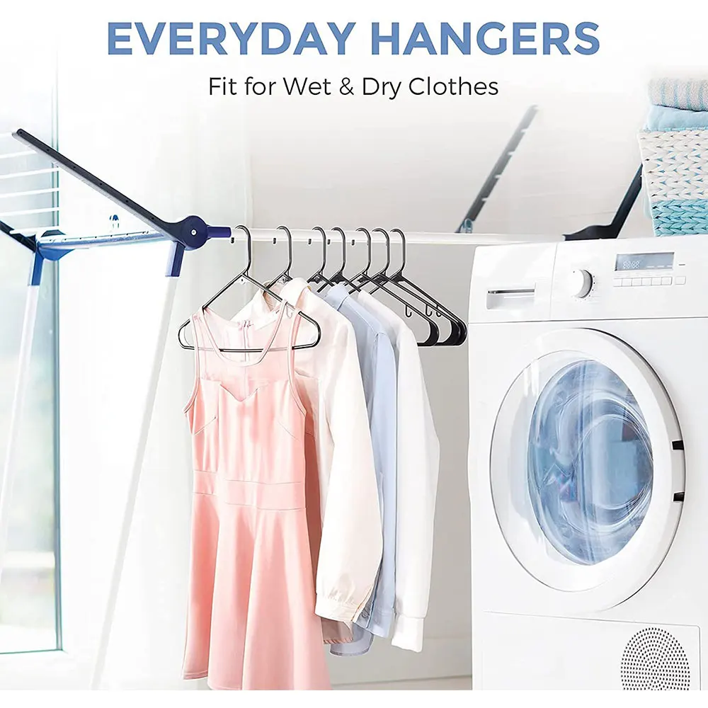 Plastic Hangers Durable Clothes Hooks Space Saving Hangers Perfect Use Weight Clothes Hangers