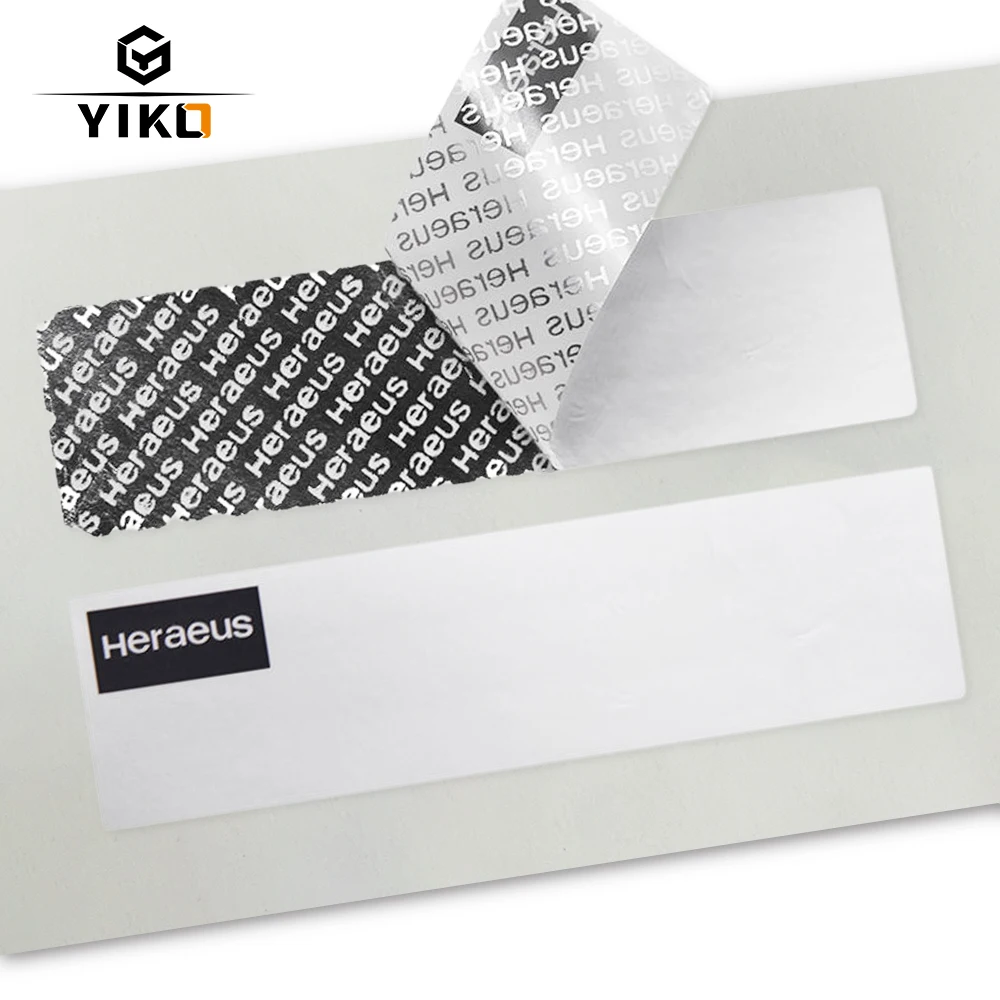 OEM Custom Tamper-evident Security Seal Label Void if Tampered Proof Open Warranty Stickers Pet and Vinyl Printing