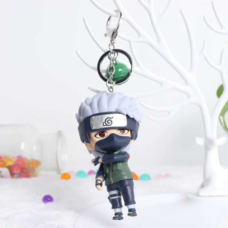 6Pcs/set Anime Accessories Uchiha Itachi Gaara Kakashi Shitachi Akatsuki PVC Keychain