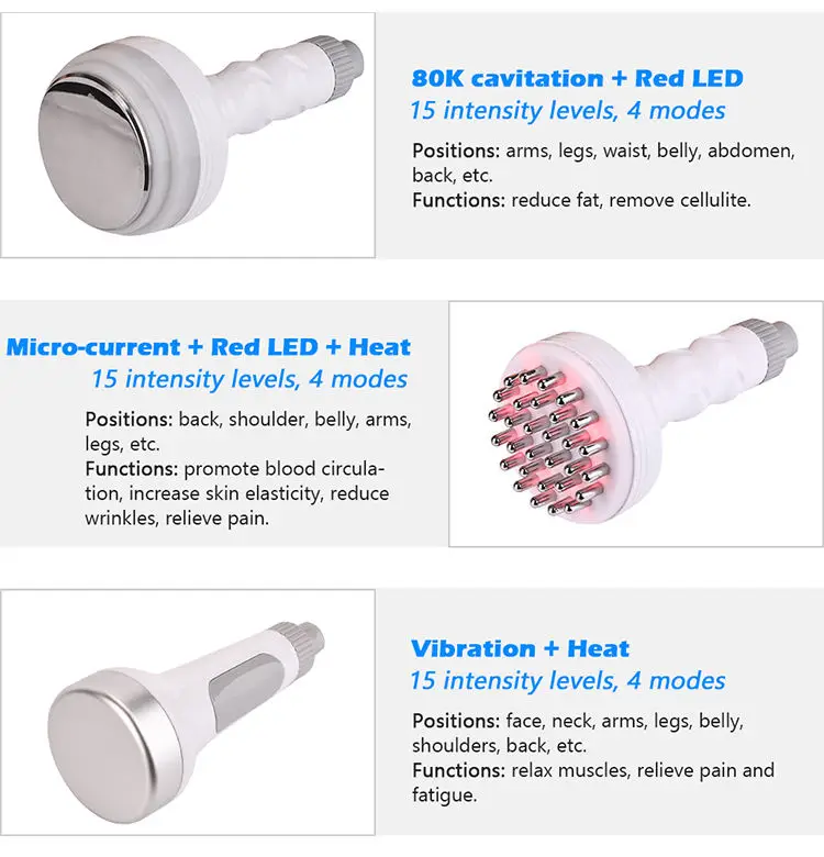 80k Cavitation Radio Frequency Vacuum Therapy Ultrasonic Vibrators Sucking Breast Massage Slimming Nipple Breast Care Machine