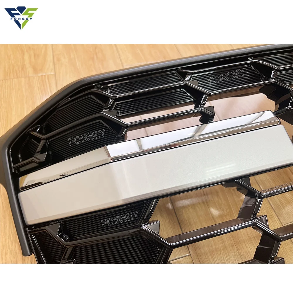 Car Body Parts Front Grille for Land Cruiser LC300 2022 Car Front Bumper Grille Sliver G-R version grille