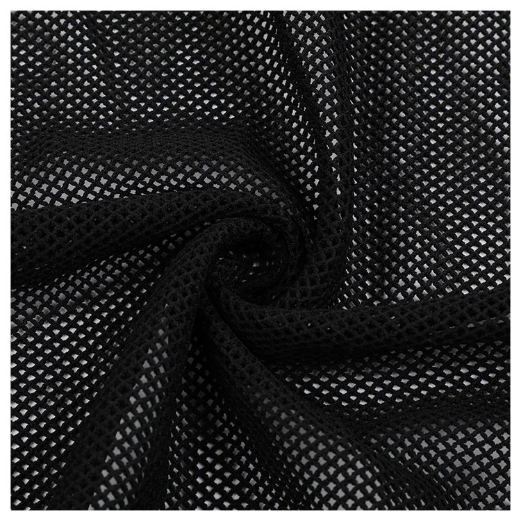 
Bulk wholesale make to order 100% polyester black 3d spacer mesh clothing fabric sport wear 