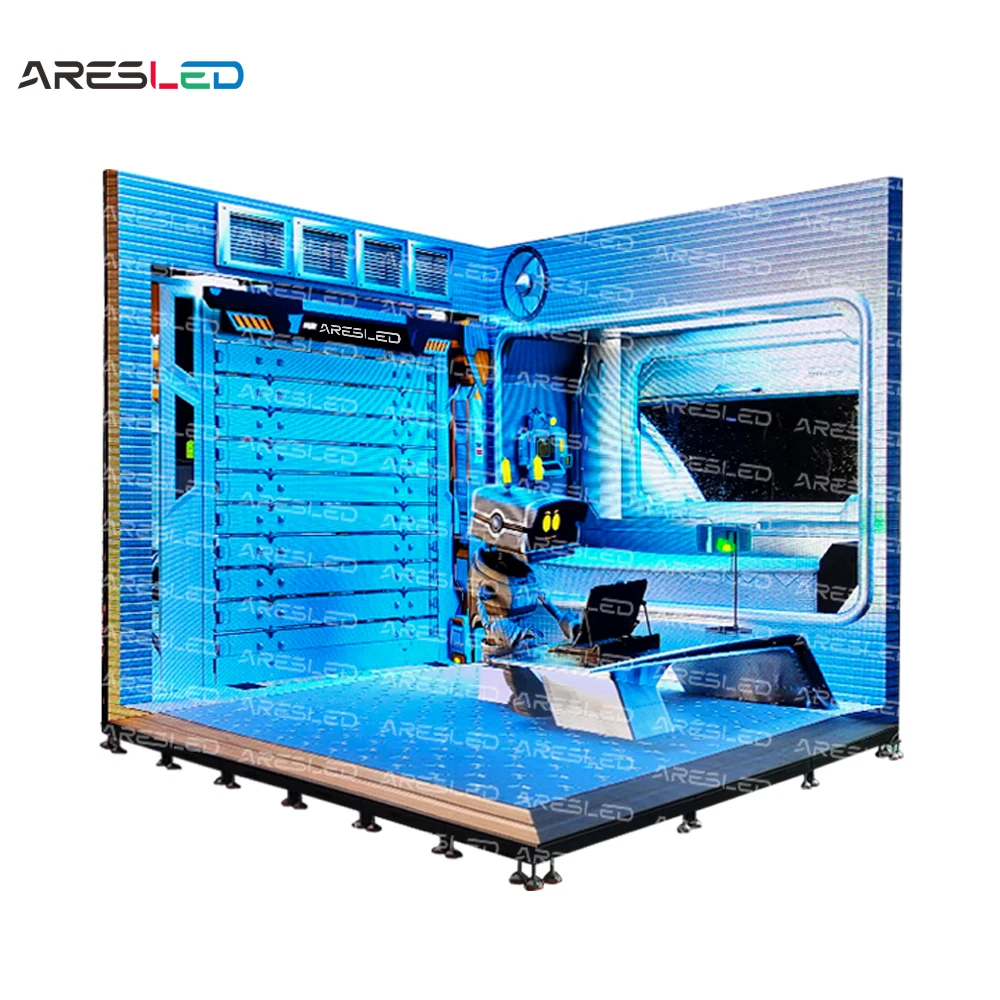 Immersive 3d Led Display Wall Stage vfx 3d vr xr Studio Led Immersive Display Solution