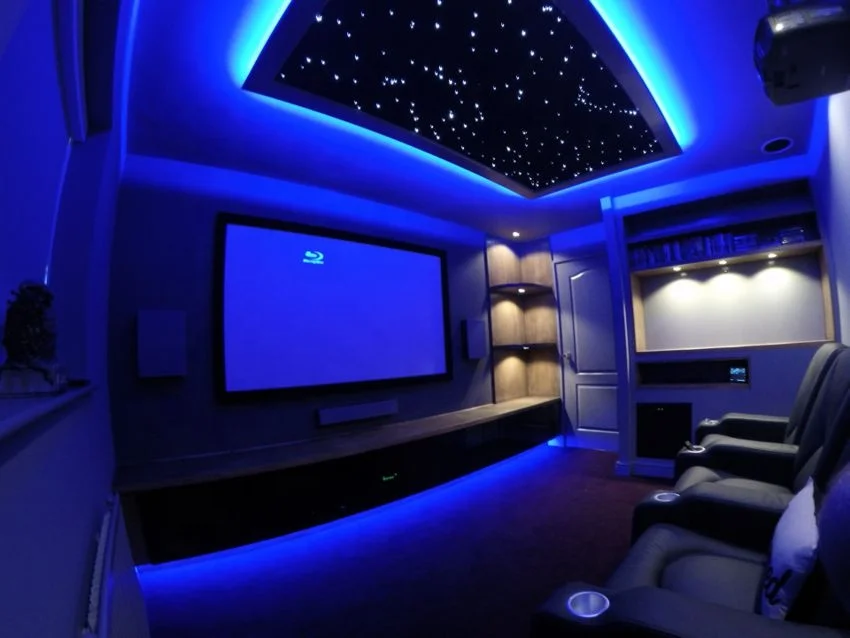 Hotel lobby interior fiber optic RGB lighting starry star ceiling panel for cinema roof ceiling decoration