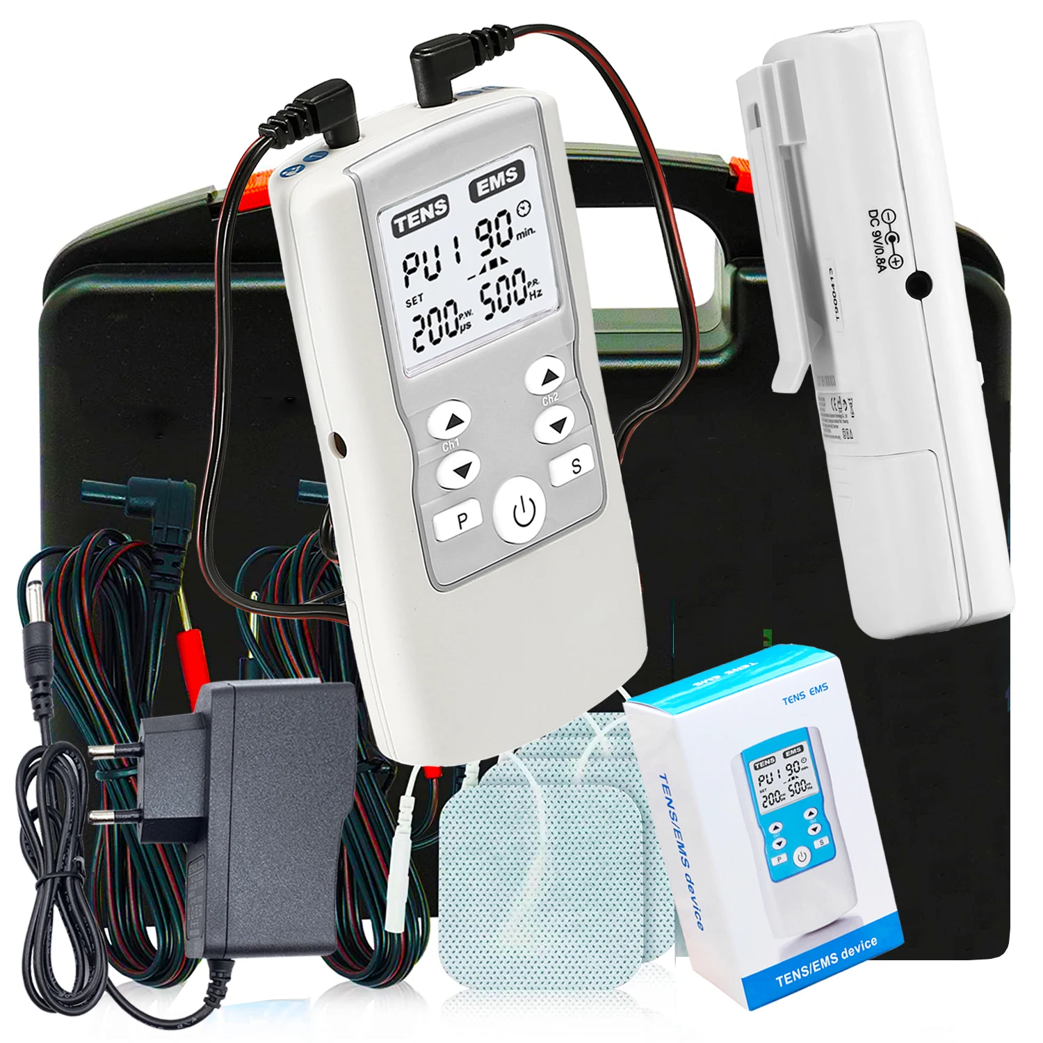 Adjustable Frequency Pulse width 36 mode electric EMS muscle stimulator TENS Machine