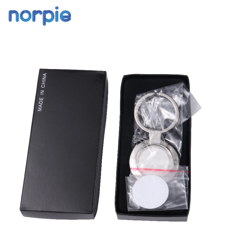 Fast Shipping Key Holder Key Chain Box Package Sublimation Zinc Alloy Keychains