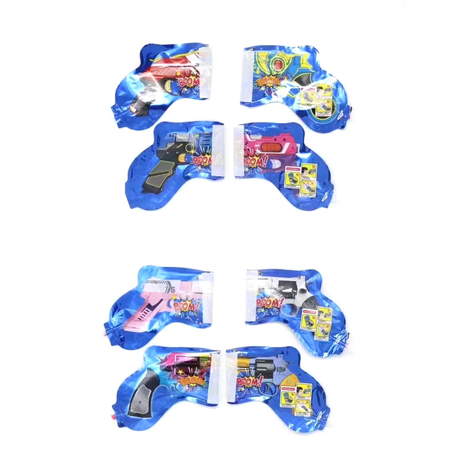 12pcs Inflatable Toy Fireworks Gun, Handheld Confetti Poppers Cannons, for Wedding Birthday Graduation Fun Party Supplies Decora