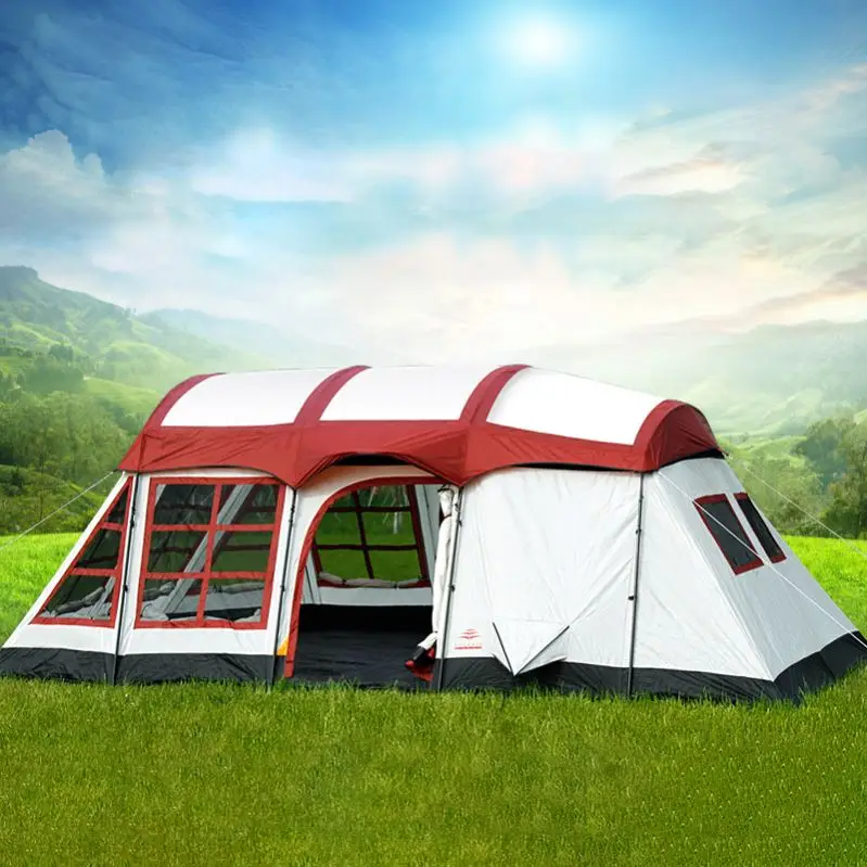 Sunshine Leisure Tents Outdoor Canvas Pop Up Foldable 5-7 Person Party Tent