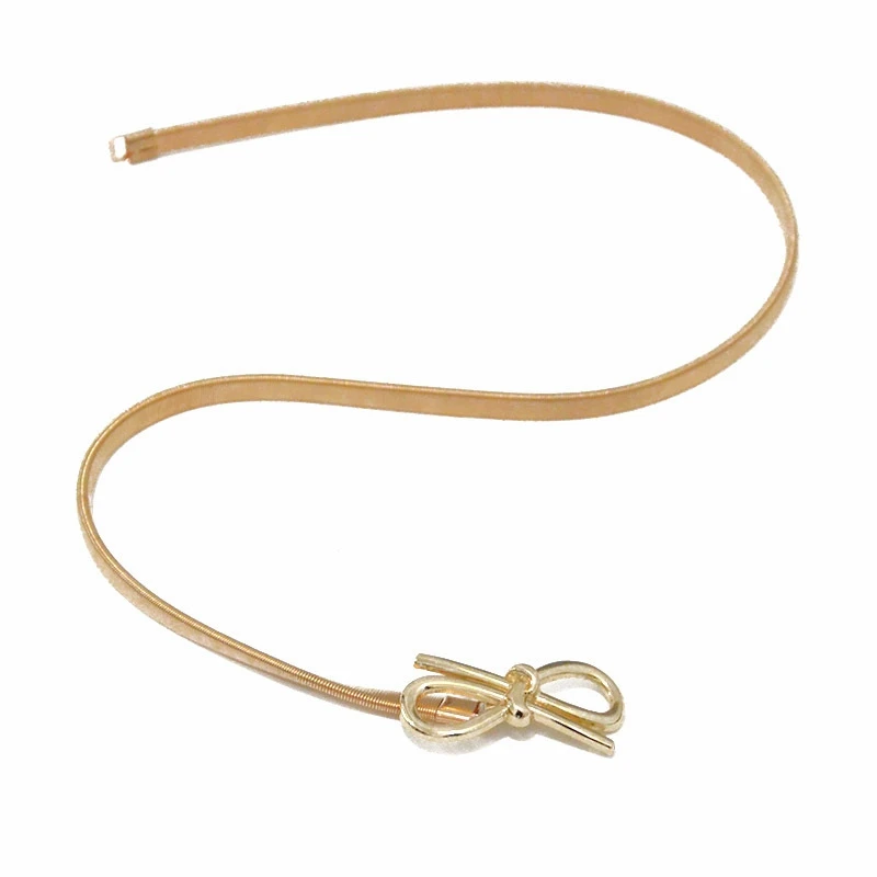 Women Elastic Metal Chain Belt Women Waist Gold Chain Belts Buckle Waist Belts For Ladies Dresses Waistband