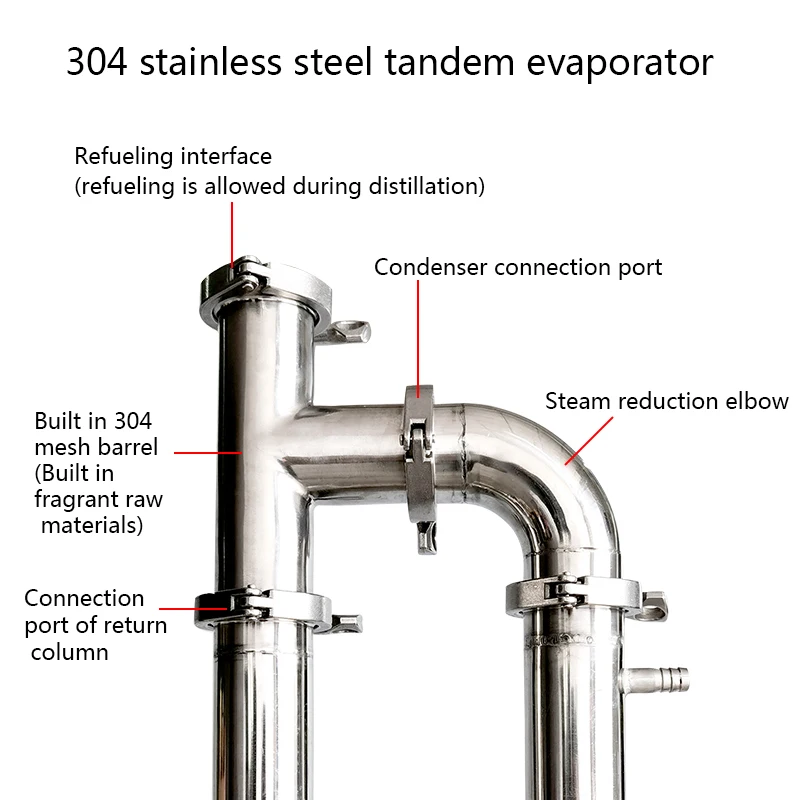 20L The gin basket Household Alcohol distiller rum Whiskey gin Distiller 4 layer copper core distillation tower Private winery